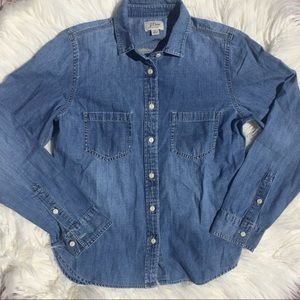 J. Crew Denim Jacket Light Retro Vintage Jean